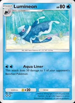 Lumineon card in English