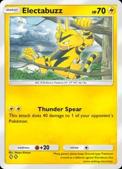 Electabuzz card in English