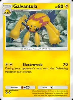 Galvantula card in English