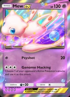 Mew ex card in English