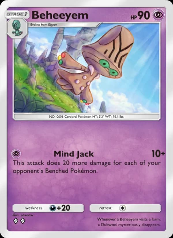 Beheeyem card in English