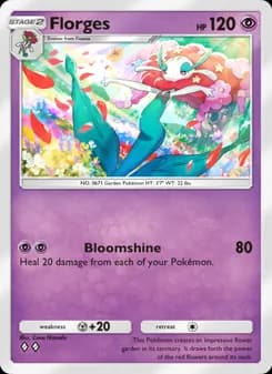 Florges card in English