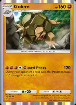 Golem card in English
