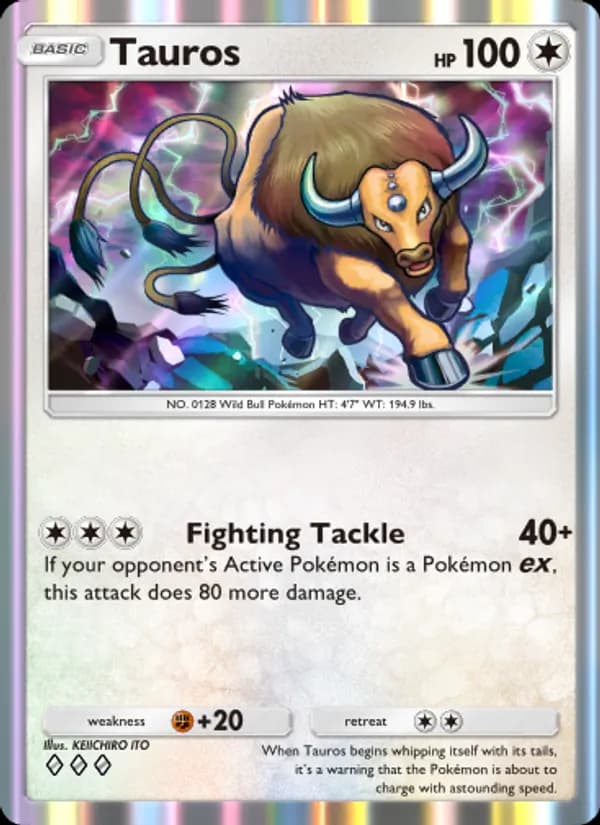 Tauros card in English
