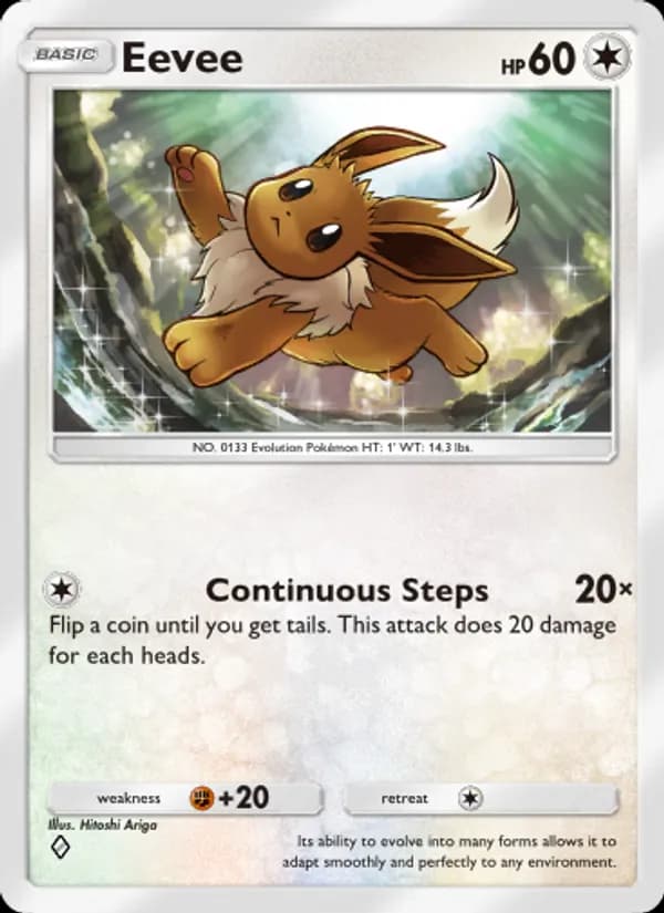 Eevee card in English
