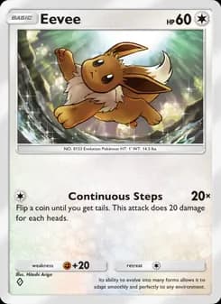 Eevee card in English