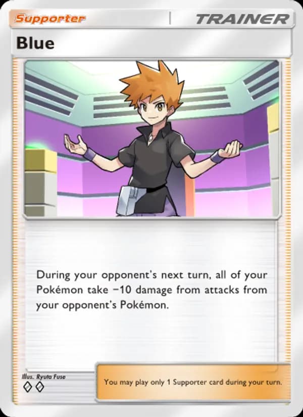 Blue card in English