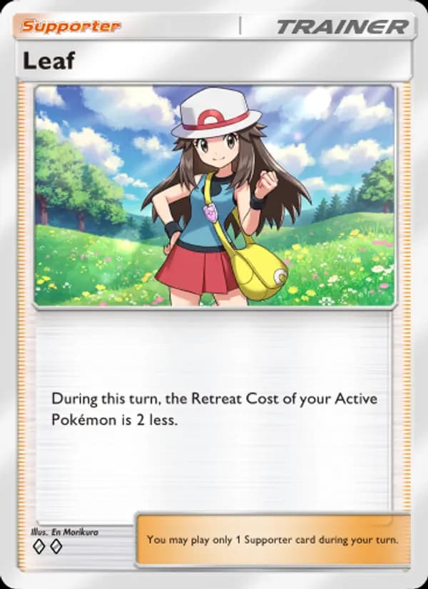 Leaf card in English