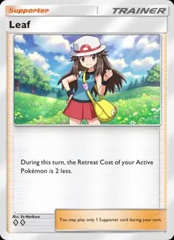 Leaf card in English