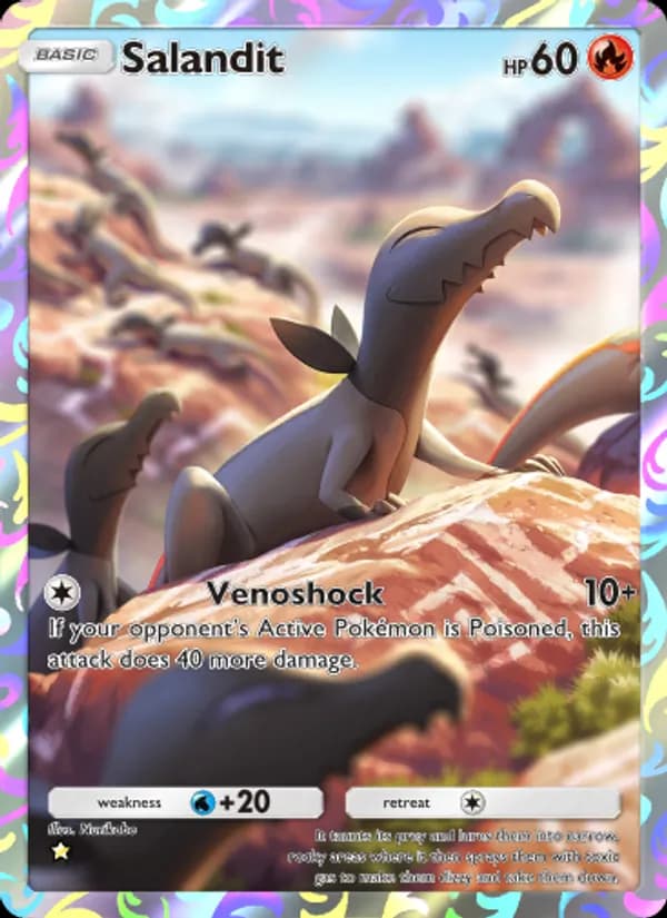 Salandit card in English
