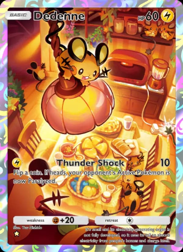 Dedenne card in English