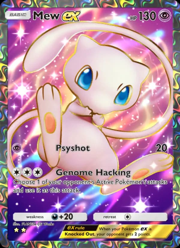 Mew ex card in English