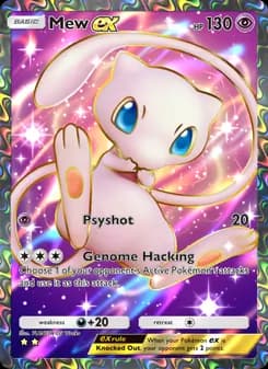 Mew ex card in English