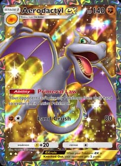 Aerodactyl ex card in English