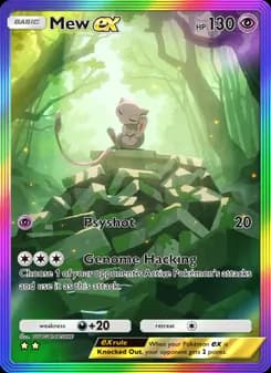 Mew ex card in English