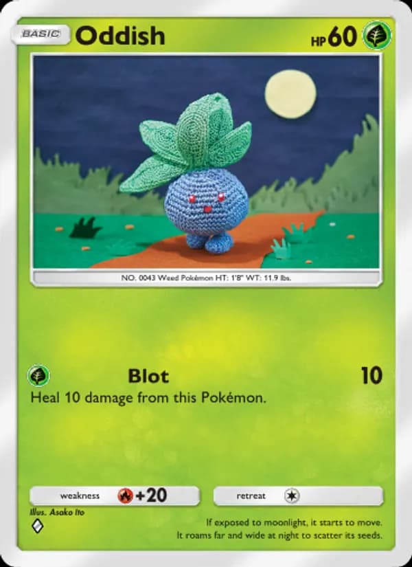 Oddish card in English