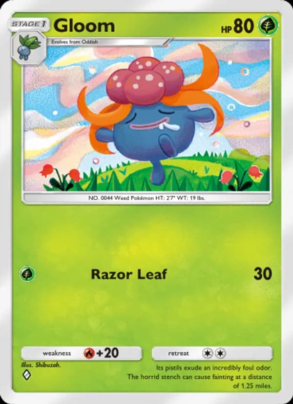Gloom card in English