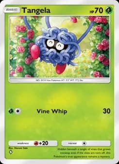Tangela card in English