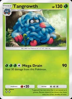 Tangrowth card in English