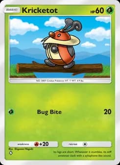 Kricketot card in English