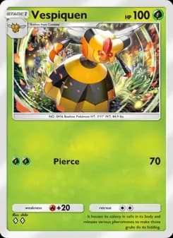 Vespiquen card in English