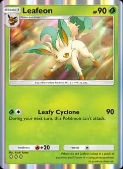 Leafeon card in English