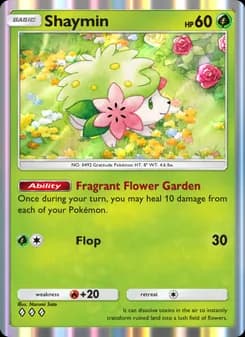 Shaymin card in English