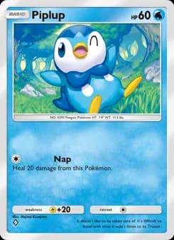 Piplup card in English