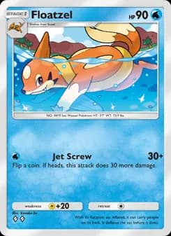 Floatzel card in English