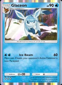 Glaceon card in English