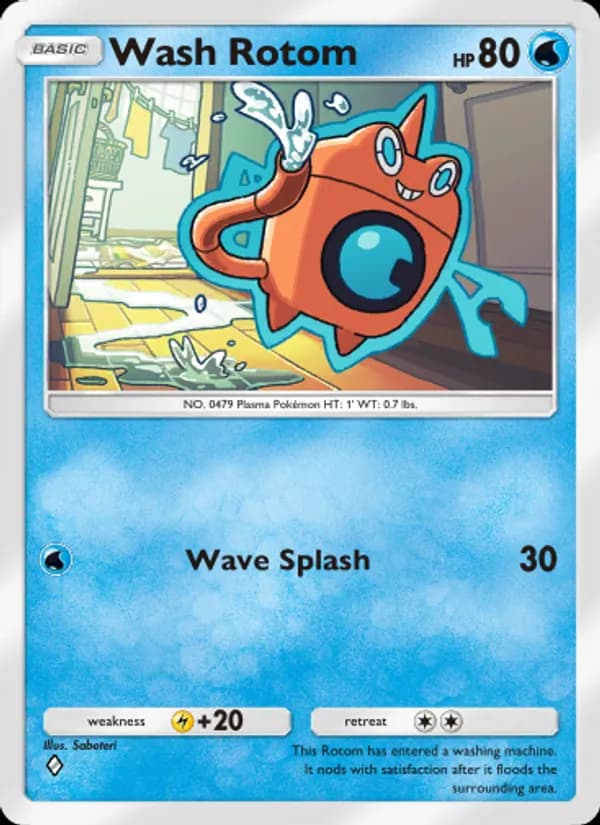 Wash Rotom card in English