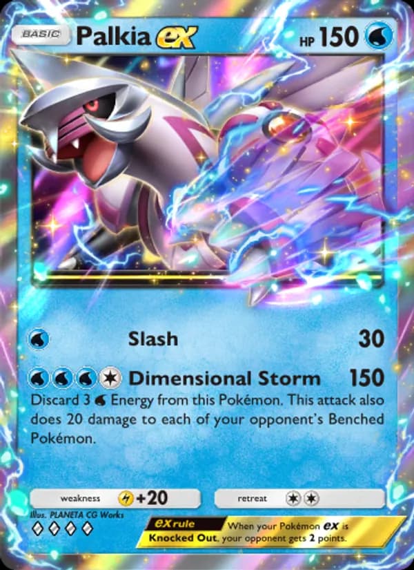 Palkia ex card in English