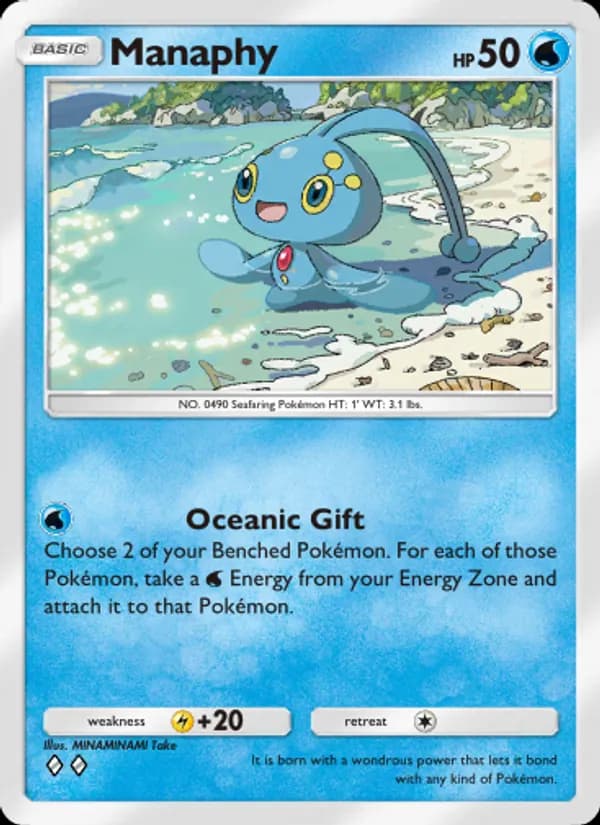 Manaphy card in English