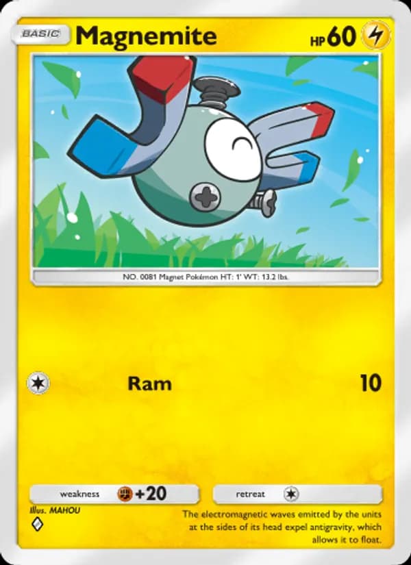Magnemite card in English
