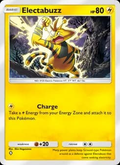 Electabuzz card in English