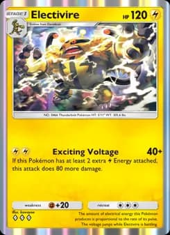 Electivire card in English