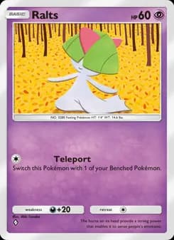 Ralts card in English