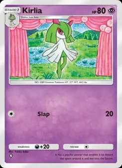 Kirlia card in English