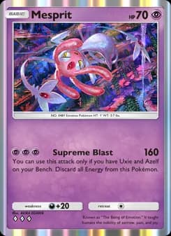 Mesprit card in English