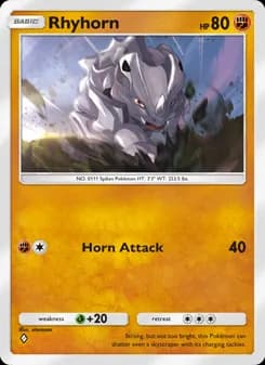 Rhyhorn card in English