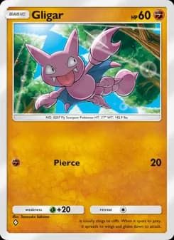 Gligar card in English
