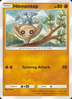 Hitmontop card in English
