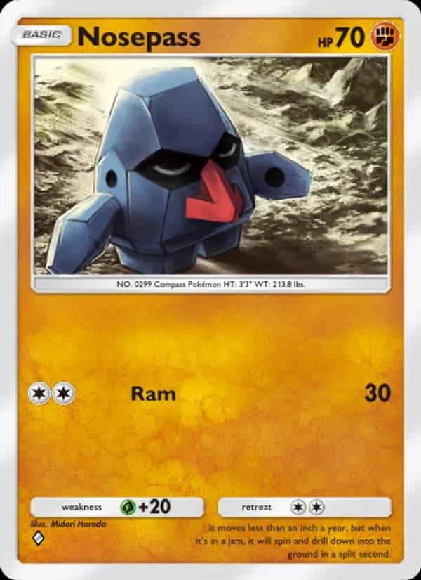 Nosepass card in English
