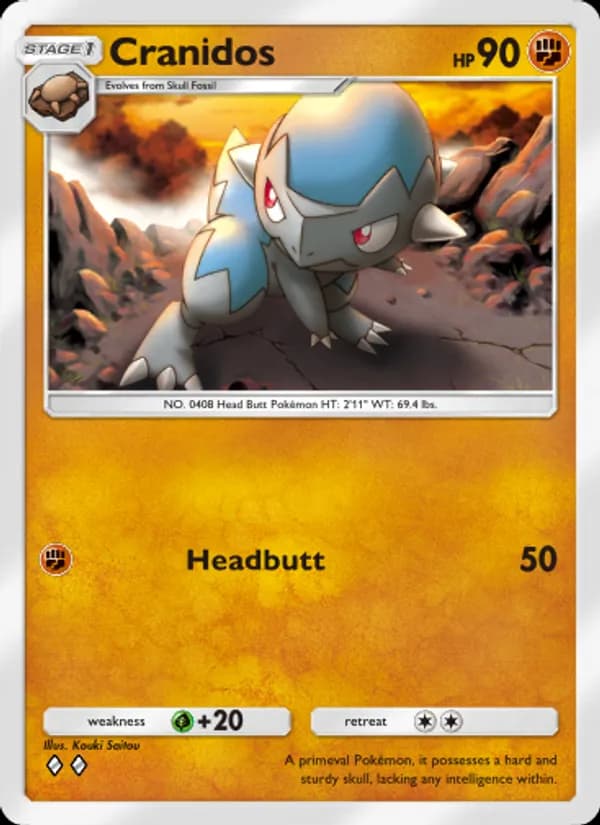 Cranidos card in English