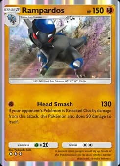 Rampardos card in English