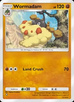 Wormadam card in English