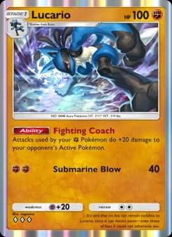 Lucario card in English