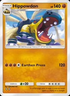 Hippowdon card in English