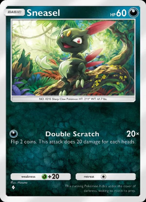 Sneasel card in English