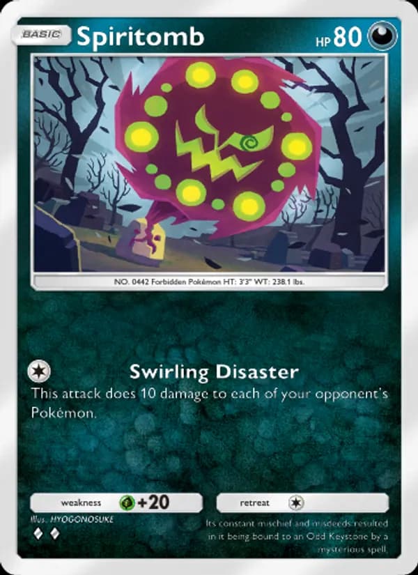 Spiritomb card in English
